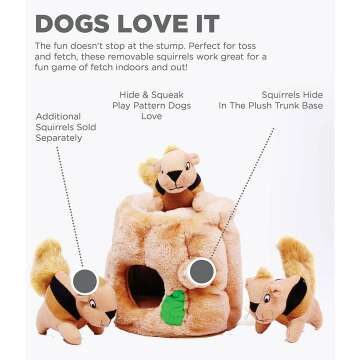 XL Outward Hound Hide A Squirrel Dog Toy Puzzle