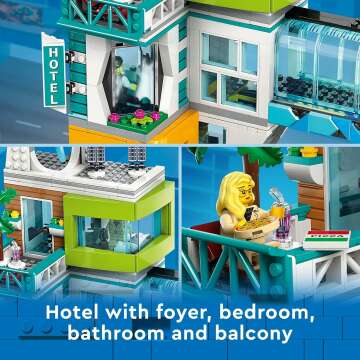 LEGO City Downtown 60380 Building Toy Set, Multi-Feature Playset with Connecting Room Modules, Includes 14 Inspiring Minifigure Characters and a Dog Figure, Sensory Toy for Kids Ages 8+
