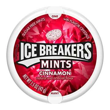 ICE BREAKERS Cinnamon Sugar Free Breath Mints 8 Count