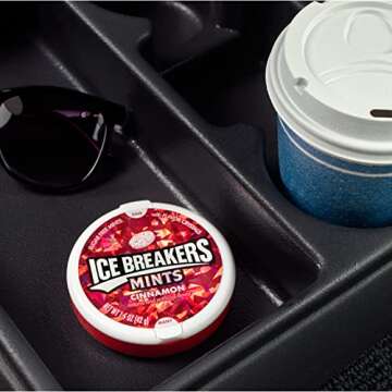 ICE BREAKERS Cinnamon Sugar Free Breath Mints 8 Count