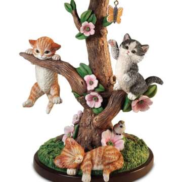 The Bradford Exchange Country Kitties Lamp