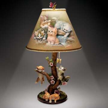 The Bradford Exchange Country Kitties Lamp