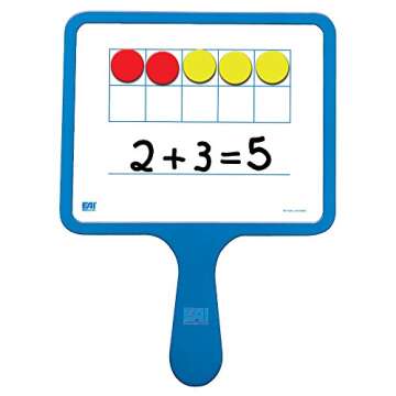 EAI Education Magnetic Ten Frame Dry-Erase Paddles: Set of 5