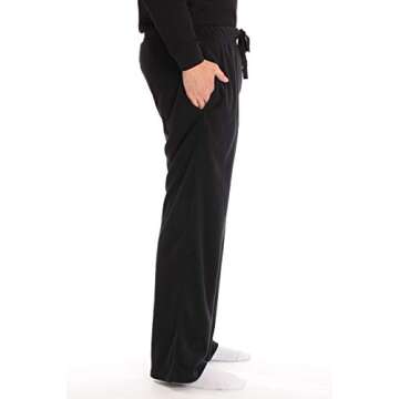 #followme Polar Fleece Pajama Pants for Men Sleepwear PJs 45902-BLK-3XL Black