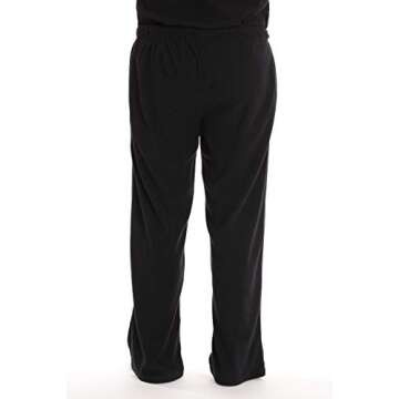 #followme Polar Fleece Pajama Pants for Men Sleepwear PJs 45902-BLK-3XL Black