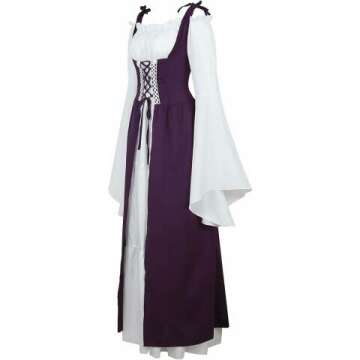 Zhitunemi Medieval Costume Dress for Women Halloween