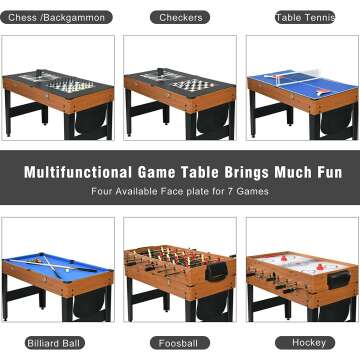 Multi-Game Table for Family Fun