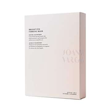 Joanna Vargas Bright Eye Firming Mask. Concentrated Under Eye Patches to Firm and Lift the Look of Skin. Specialty Gel Deeply Moisturizes with Hyaluronic Acid and Peptides. 5 Pairs (0.15 oz/pair)