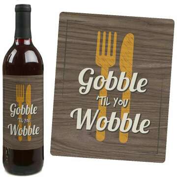 Thanksgiving Wine Labels