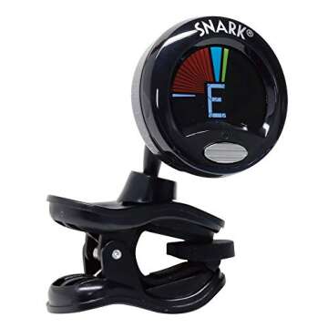 Snark Rechargeable Chromatic, USB SN5X Clip-On Tuner for Guitar, Bass & Violin