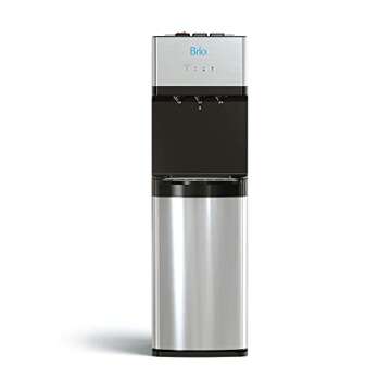 Brio Self Cleaning Bottleless Water Cooler Dispenser, UL Approved, Stainless Steel, Point of Use Drinking Water Filter, Hot, Cold, and Room Temperature