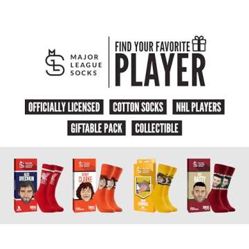 Major League Socks - New York Mets - Pete Alonso Player Sock, Novelty Baseball Fan Gift, Unisex, One Size (7-13), Collectible, Apparel, Merchandise