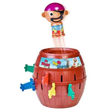 TOMY Pop Up Pirate Board Game - Swashbuckling Kids Games for Family Game Night - Christmas Gifts for Kids Fun Christmas Games and Ideas for Holiday Gifts - Family Board Games for Kids Ages 4 and Up