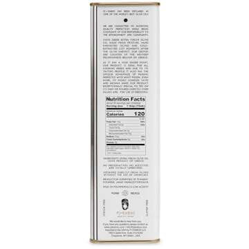 2024 Gold Award Winner, High Phenolic, Premium Greek Extra Virgin Olive Oil, Medium Intensity, Kosher, Greece Single Origin, Cold Extracted, 16.9 fl oz Tin, Koroneiki, PJ KABOS “Family Reserve - Medium”