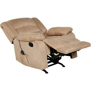 Relaxzen Longstreet Massaging Recliner with USB