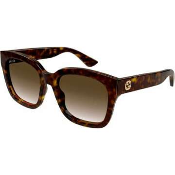 Gucci GG1338SK 002 Havana/Brown Gradient Women's Sunglasses - Stylish 54mm