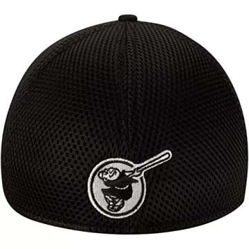 New Era 100% Authentic Exclusive Black ZT Sided Classic 39Thirty Stretch Fit Hat Cap (Padres Black Neo, Medium/Large)