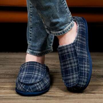 Cosyone1997 Men's Non-Slip House Slippers