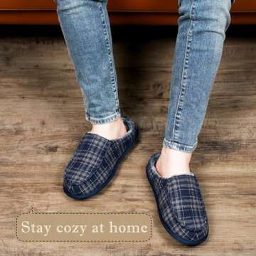 Cosyone1997 Men's Non-Slip House Slippers