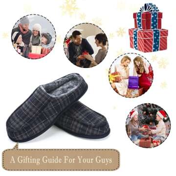 Cosyone1997 Men's Non-Slip House Slippers