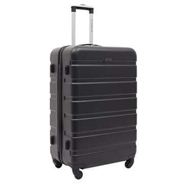 Travelers Club Harper Luggage, Black, 2 Piece Set