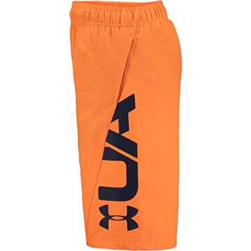 Under Armour boys Fashion Swim Trunks, Orange Spark Sp201, X-Large US