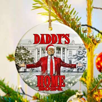 Funny Trump Christmas Ornament for 2024 Election