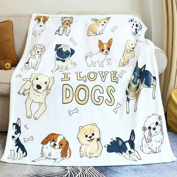 Cute Dog Blanket for Kids
