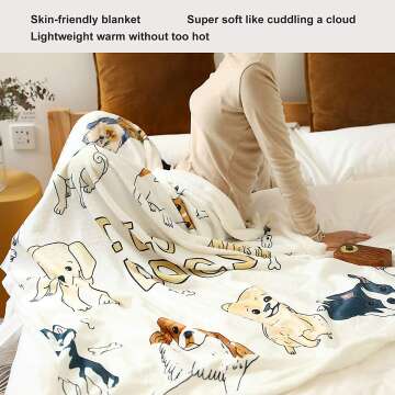 Cute Dog Blanket for Kids
