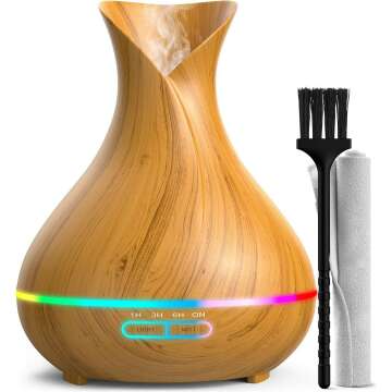 Everlasting Comfort Essential Oil Diffuser (400ml) - Small & Large Room Home Aromatherapy Air Scents