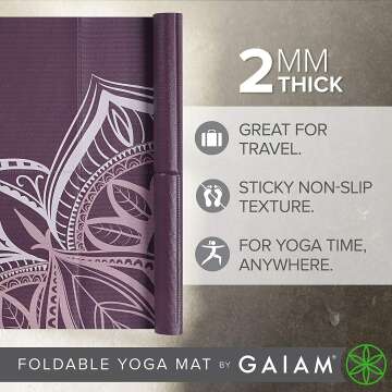 Gaiam Travel Yoga Mat