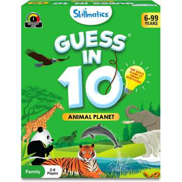 Guess in 10 Animal Planet Card Game – Fun for Families!