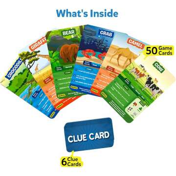 Guess in 10 Animal Planet Card Game for Kids & Families