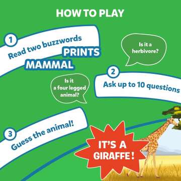 Guess in 10 Animal Planet Card Game for Kids & Families