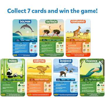 Guess in 10 Animal Planet Card Game for Kids & Families