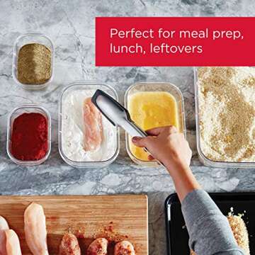 Rubbermaid Brilliance BPA Free 44-Piece Food Storage Containers Set, Airtight, Leak-Proof, with Lids for Meal Prep, Lunch, and Leftovers