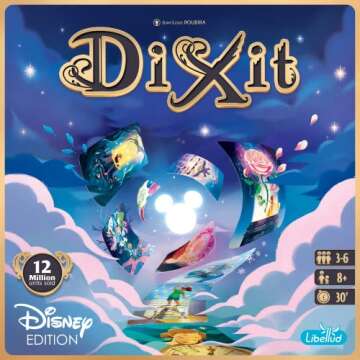 Dixit Disney Edition Storytelling Board Game - Fun Family Game Night, Creative Play for Ages 8+, 3-6 Players, 30 Minute Playtime by Libellud