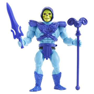 Masters of the Universe Origins Skeletor Action Figure, Battle Character for Storytelling Play and Display, Gift for 6 to 10 Year Olds and Adult Collectors