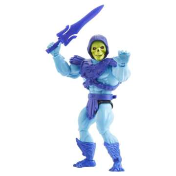 Masters of the Universe Origins Skeletor Action Figure, Battle Character for Storytelling Play and Display, Gift for 6 to 10 Year Olds and Adult Collectors