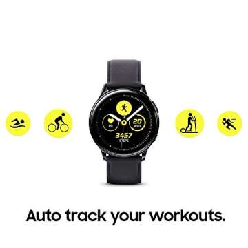 SAMSUNG Galaxy Watch Active 2 (40mm, GPS, Bluetooth) Smart Watch with Advanced Health Monitoring, Fitness Tracking, and Long lasting Battery, Pink Gold (Renewed)