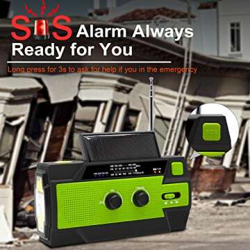 Emergency Hand Crank Weather Radio with Solar