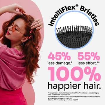 Wet Brush Original Detangler Hair Brush, Amazon Exclusive Aqua- Ultra-Soft IntelliFlex Bristles-Detangling Hairbrush Glides Through Tangles For All Hair Types (Wet Dry & Damaged Hair) - Women & Men