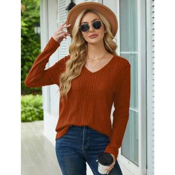 Womens Long Sleeve Tunics & Sweaters Fashion 2024