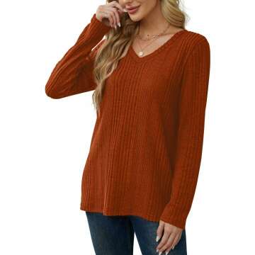 Womens Long Sleeve Tunics & Sweaters Fashion 2024