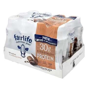 Fairlife Nutrition Plan High Protein Chocolate 30g Shake, Gelatin Free, 11.5fl.oz, 12 Pack