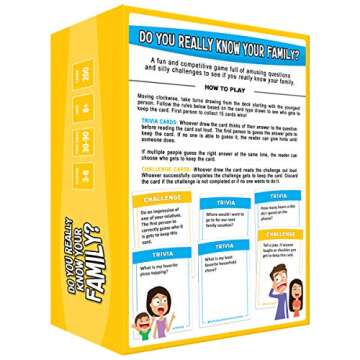 Fun Family Game with Conversation Starters for All Ages