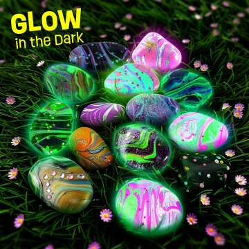 Glow in The Dark Rock Painting Art Kit for Kids