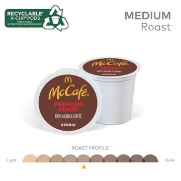 McCafe Premium Roast, Single-Serve Keurig K-Cup Pods, Medium Roast Coffee Pods Pods, 84 Count