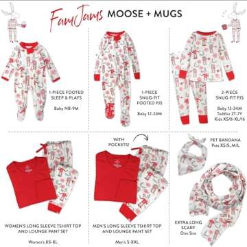 HonestBaby 2-Piece Family Matching Holiday Pajamas Set for All Ages