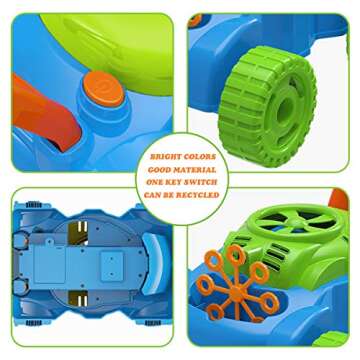 Fun Lydaz Bubble Lawn Mower Toy for Toddlers 1-3 Years